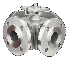 Four-way ball valve