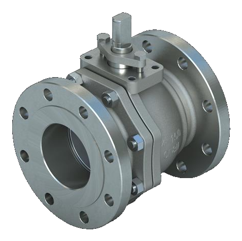 Soft seated flanged ball valve