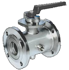 Jacketed ball valve with heating jacket