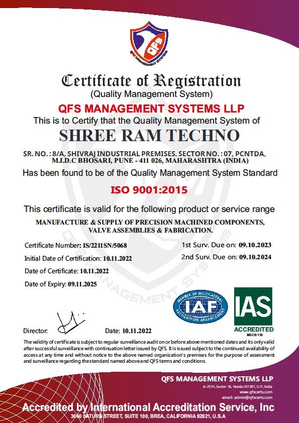 ISO 9001:2015 certificate